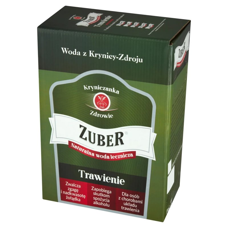 Zuber Woda lecznicza 3l karton