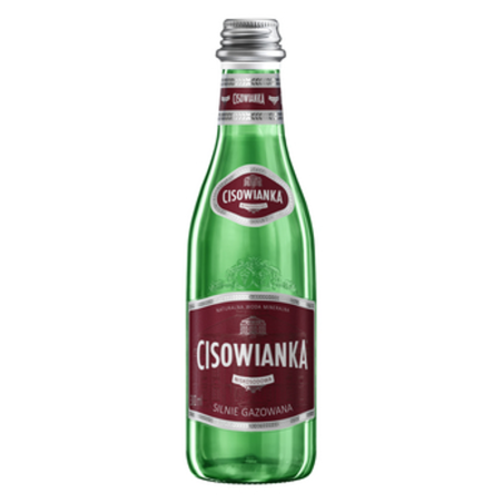 woda mineralna Cisowianka silnie gazowana, szkło 300ml