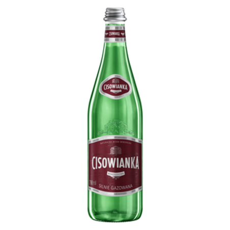 woda mineralna CISOWIANKA silnie gazowana, szkło 700ml