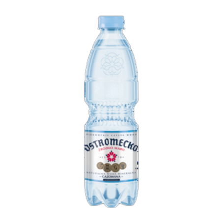 Ostromecko woda mineralna gazowana niskosodowa butelka 0,5 l PET