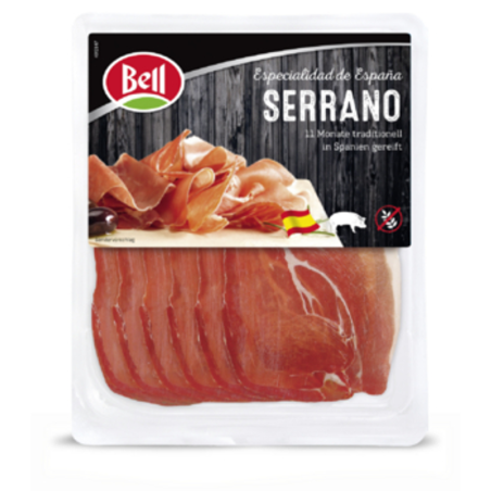 Szynka Serrano plastry 80 g Bell