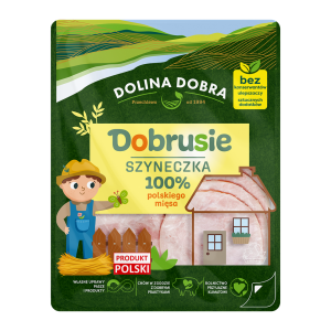 Dobrusie szyneczka 100% polskiego mięsa w plastrach 100g Dolina Dobra