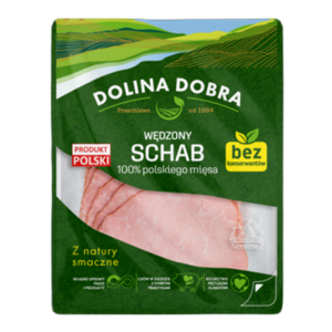 Schab 100 % mięsa bez konserwantów w plastrach 100g Dolina Dobra