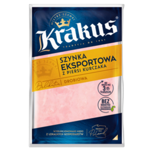 Szynka z piersi kurczaka plastry 100 g Krakus