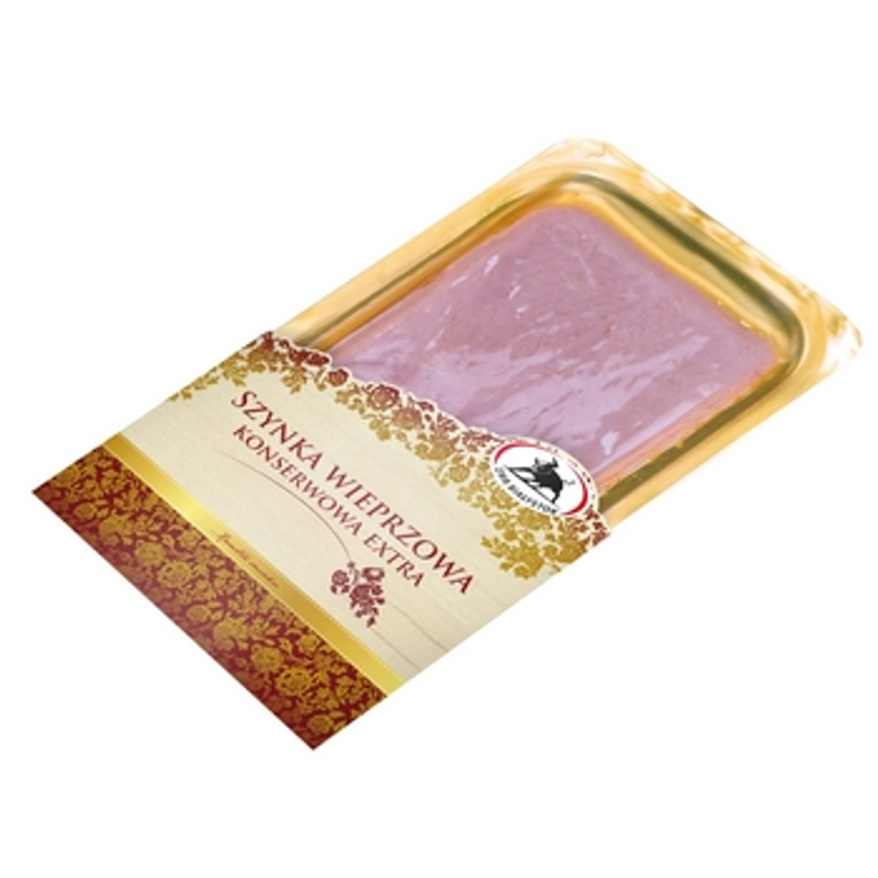 Szynka wieprzowa konserwowa extra plastry 150 g ZMB