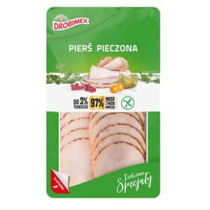 Pierś pieczona plastry 100 g Drobimex