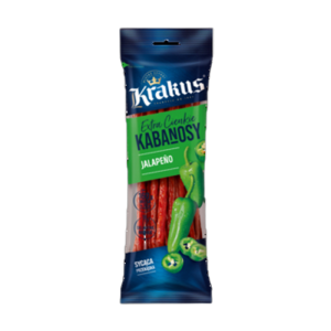Kabanosy Jalapeno drobiowo-wieprzowe 95g Krakus
