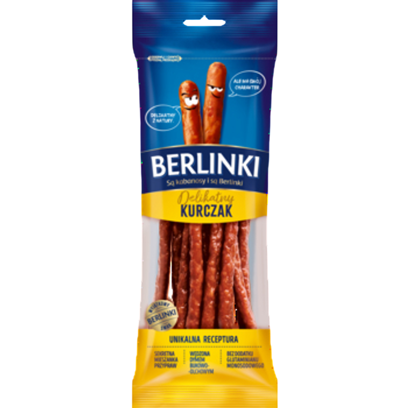 Kabanosy Berlinki Delikatny Kurczak 85g