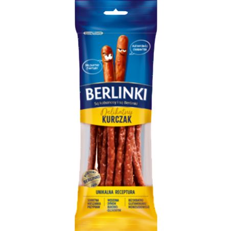 Kabanosy Berlinki Delikatny Kurczak 85g