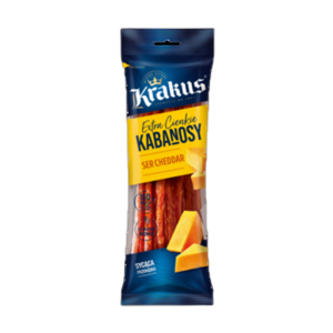 Kabanosy z serem cheddar 95g Krakus