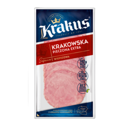 Krakowska pieczona extra 80g Krakus