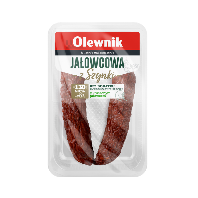 Kiełbasa jałowcowa z szynki 180 g Olewnik