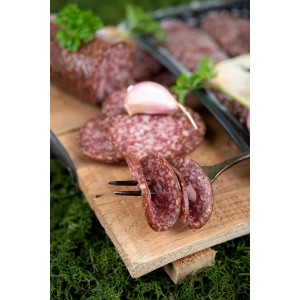 Salami z jelenia 120 g plasterki Las Huberta
