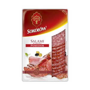 Salami pomidorowe plastry 100 g Salami z Dębicy