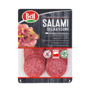 Salami dojrzewające delikatesowe plastry 100 g Bell