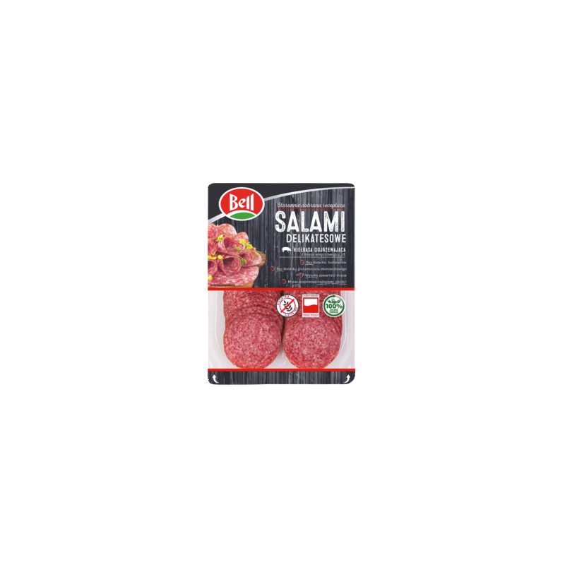 Salami dojrzewające delikatesowe plastry 100 g Bell