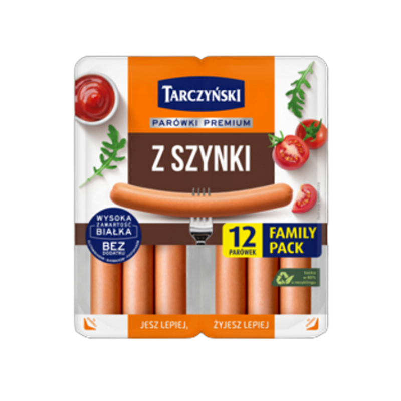 Parówki z szynki Family Pack 440 g Tarczyński
