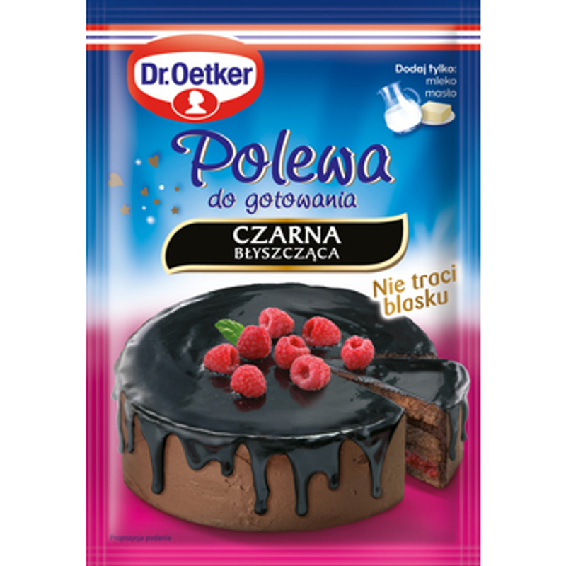 Dr. Oetker Polewa do gotowania czarna błyszcząca 77 g