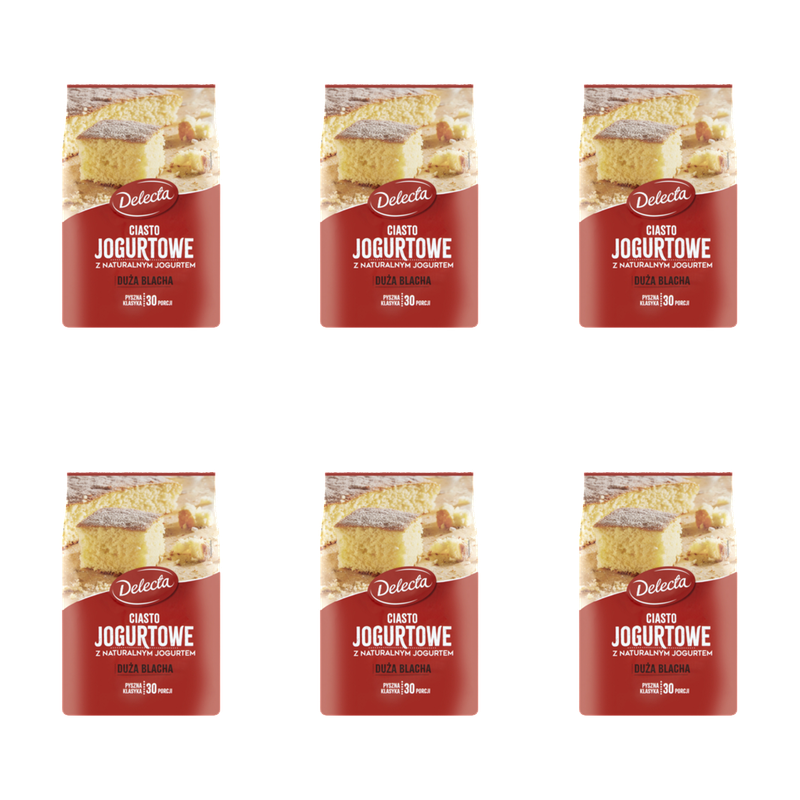 Duża Blacha Ciasto jogurtowe 640g Delecta X6