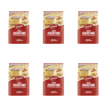 Duża Blacha Ciasto jogurtowe 640g Delecta X6