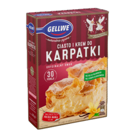 Gellwe Ciasto i krem do Karpatki 340g
