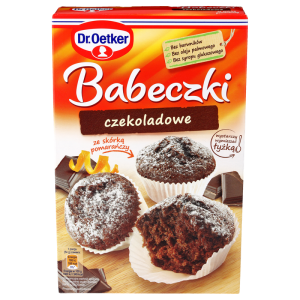 Dr. Oetker Babeczki czekoladowe ze skórką pomarańczy 335g