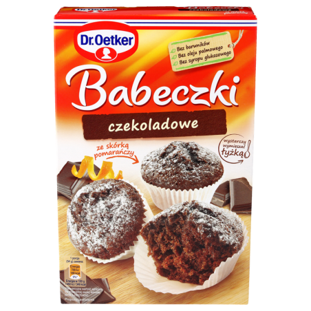 Dr. Oetker Babeczki czekoladowe ze skórką pomarańczy 335g