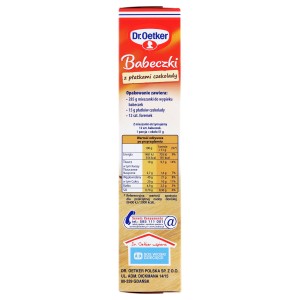 Dr. Oetker Babeczki z płatkami czekolady 300 g