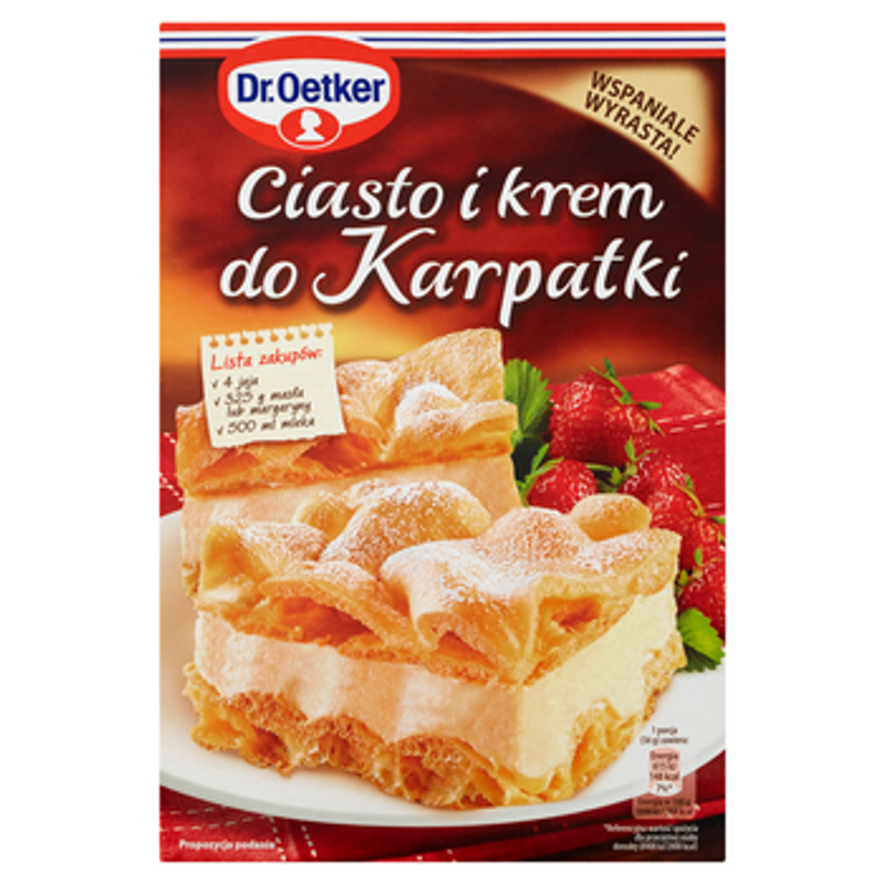 Dr. Oetker Ciasto i krem do Karpatki 380g