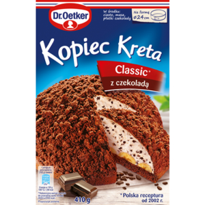 Dr. Oetker Kopiec Kreta Oryginalny z czekoladą Ciasto 410 g
