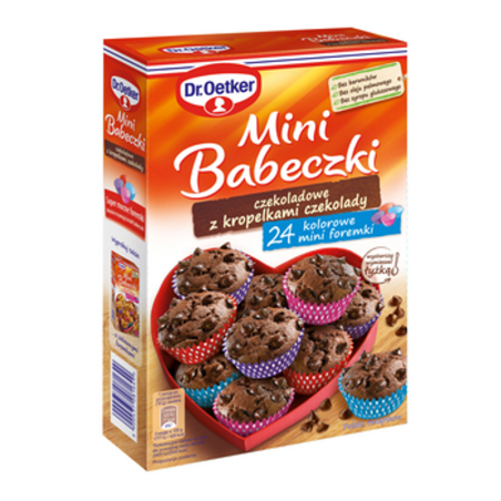 Dr. Oetker Mini Babeczki czekoladowe z kropelkami czekolady 245 g