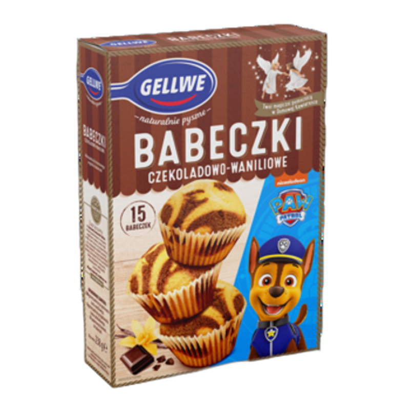 Gellwe Babeczki czekoladowo-waniliowe Psi Patrol 238 g