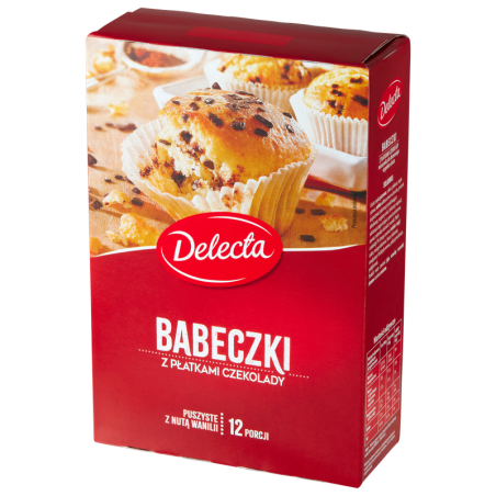 Babeczki z płatkami czekolady 280G Delecta
