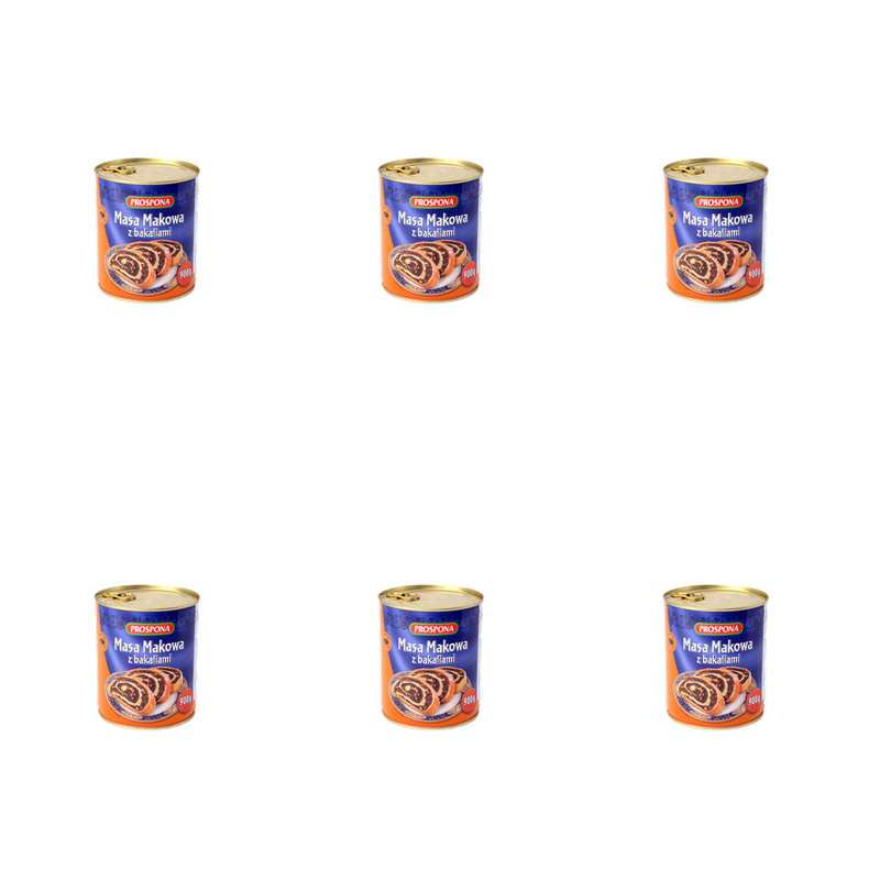 Prospona Masa makowa z bakaliami 900 g X6