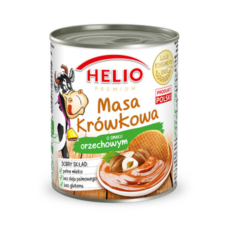 Masa krówkowa o smaku orzechowym 400 g Helio