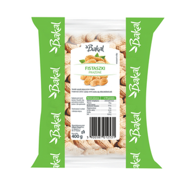 Orzechy ziemne w łupinie 400g BAKAL