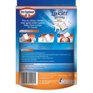 Dr. Oetker Lukier gotowy biały 100 g