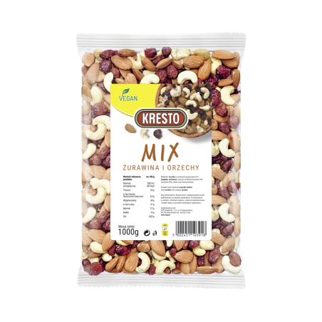 Kresto mix żurawina i orzechy 1kg