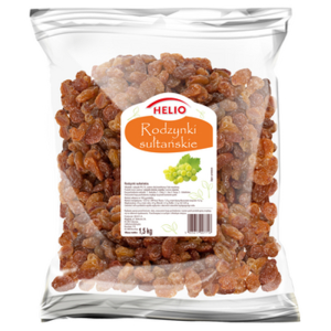Rodzynki sułtańskie 1,5 kg Helio