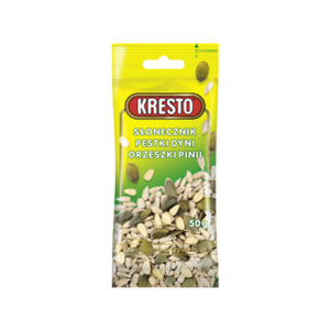 Kresto słonecznik/pestka dyni/ orzechy pinii 50g