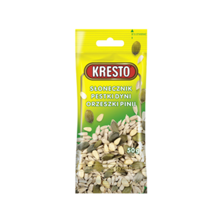 Kresto słonecznik/pestka dyni/ orzechy pinii 50g