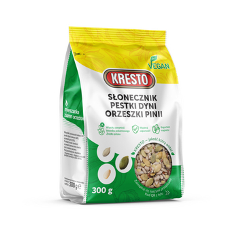 Kresto słonecznik/pestka dyni/ orzechy pinii 300g