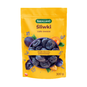 Śliwki całe owoce 300g Bakalland