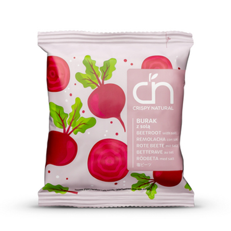Suszony burak czerwony z solą morską 18g Crispy Natural