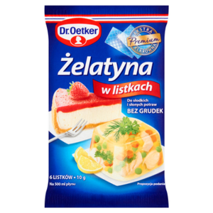 Dr. Oetker Żelatyna w listkach 10g