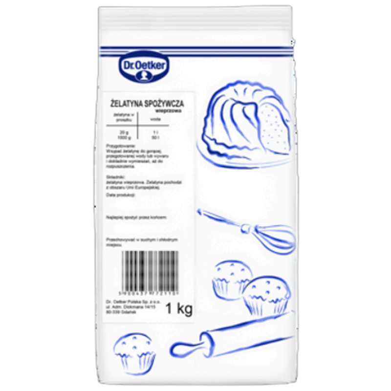 Dr. Oetker Żelatyna spożywcza wieprzowa 1 kg