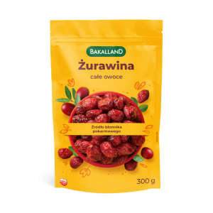 Żurawina całe owoce 300g Bakalland