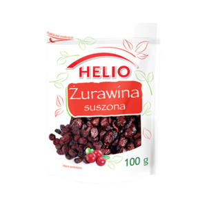 Żurawina suszona 100 g Helio