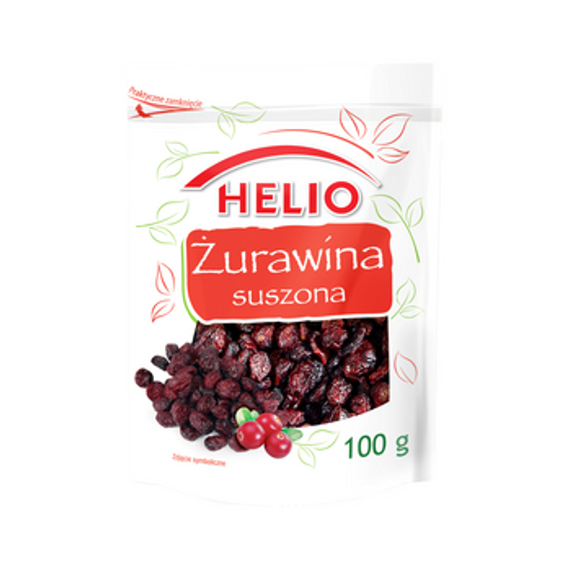 Żurawina suszona 100 g Helio