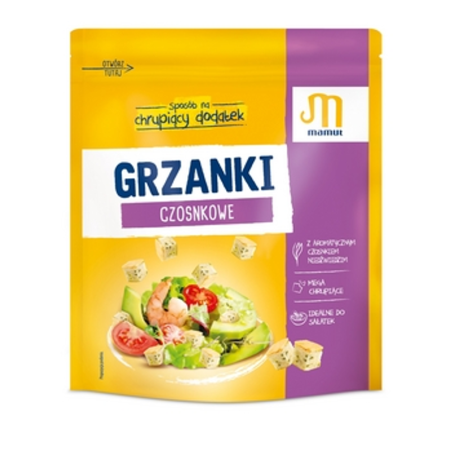 Grzanki czosnkowe 150 g FOLIA z czosnkiem niedźwiedzim Mamut